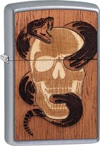 Aansteker Zippo Skull Snake Woodchuck Emblem