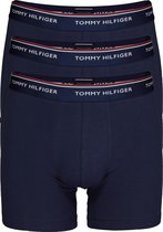 Tommy Hilfiger boxershorts lang - (3-pack) blauw -  Maat L