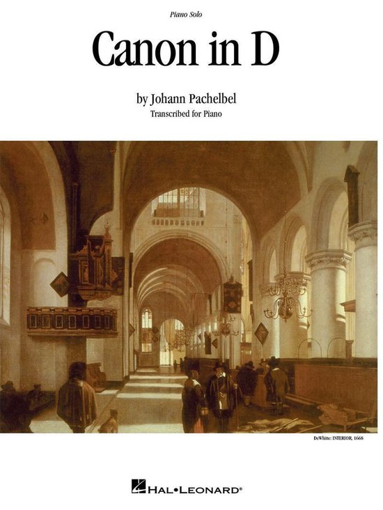 Canon in D - Piano or Organ Solo (Sheet Music) - cover