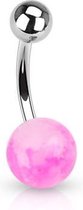 Navelpiercing Dazzle Steen Roze