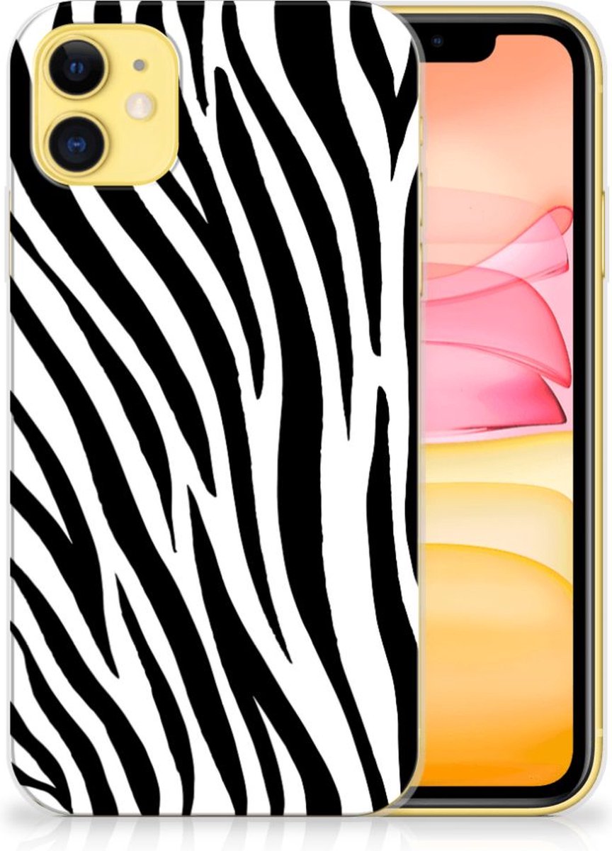 Apple iPhone 11 TPU Hoesje Zebra