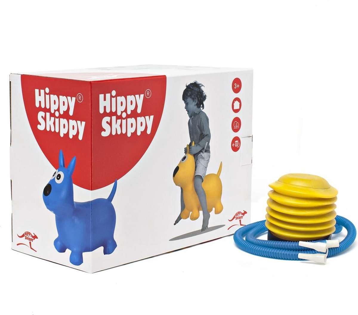 Hippy Skippy Konijn Skippybal - 81 cm - Grijs — afbeelding 10