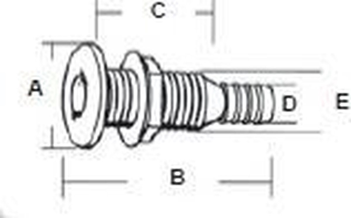 Spuigat voor 29mm slang (THTH-1202)