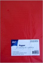 Joy!Crafts • Karton linnen A5 24 vel rood