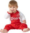 foto van Ajax baby pyjama - wit/rood - maat 50/56