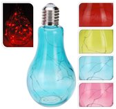 Sfeerlamp in kleuren - gloeilamp met ledslinger - set van 4 stuks