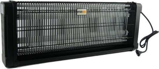 MaxxHome Vliegenlamp - insectenlamp - 2x20 Watt UV - 200m² - insectendoder