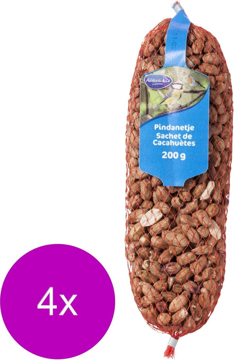 Allbirds&Co Pindanetje - Buitenvogelvoer - 4 x 200 g