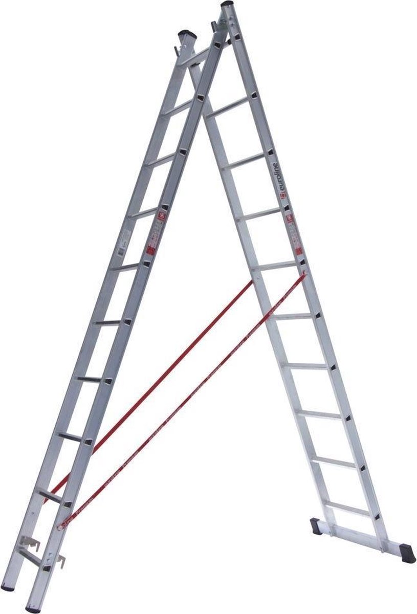 Ladder dubbel recht 2x10 sporten