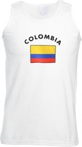 Witte heren tanktop Colombia 2XL