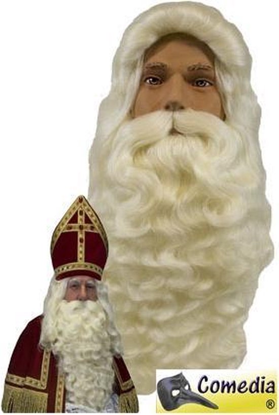 Luxe Sinterklaas pruik en baard | bol.com