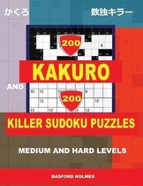 200 Kakuro and 200 Killer Sudoku puzzles. Medium and hard levels.