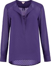 Jikx - zijden top - Blouse Kitty Imperial Purple - L