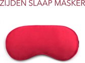 100% natuurlijk zijden slaapmasker, zijden hoes elastisch hoofdband verstelbaar, superzacht oogmasker voor slaap (rood)