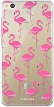 Huawei P8 Lite 2017 hoesje TPU Soft Case - Back Cover - Flamingo