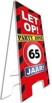 Waarschuwingsbord 65 jaar