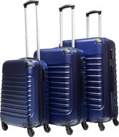 Bol.com Trimix 3 delige ABS Kofferset - Donkerblauw aanbieding