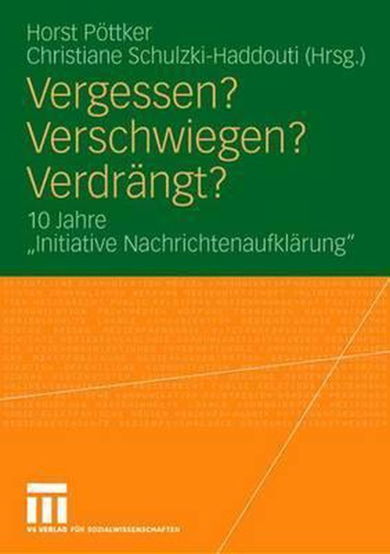 Vergessen? Verschwiegen? Verdrängt? - cover