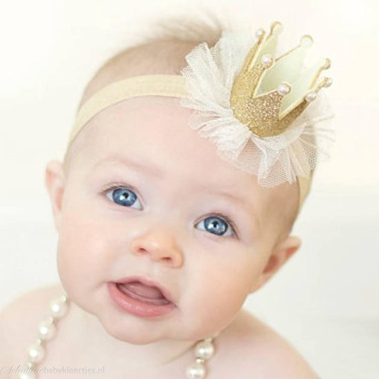 Kroon, goud, haarband, glitter, kroontje, crown | bol.com