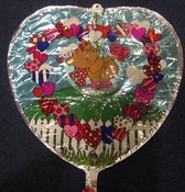 folieballon - happy valentine's day - leeg