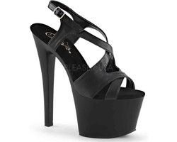 Pleaser - SKY-330 Sandaal met enkelband, Paaldans schoenen - Paaldans schoenen - 36 Shoes - Zwart