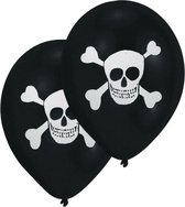 Amscan Ballonnen Piraat 25,5 Cm Zwart/wit 8 Stuks