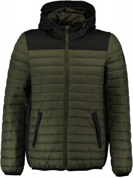 Garcia winterjas olijf zwart Maat L Garcia winterjas olijf zwart Maat L