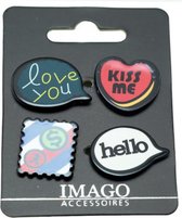 Buttons - Pins - Speldje - Set van 4 - Love You
