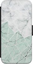 iPhone 7/8 flipcase - Marmer mint mix