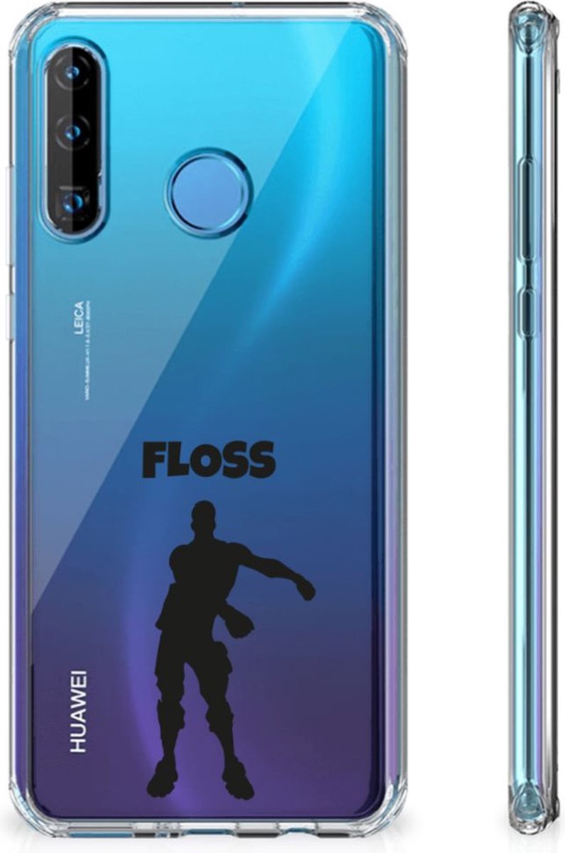 TPU Case Anti-Shock voor Huawei P30 Lite Stevig Bumper Hoesje Floss