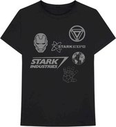 Marvel Iron Man Hommes Tshirt -XL- Iron Man Stark Expo Noir