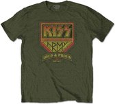 Kiss Heren Tshirt -XL- Loud & Proud Groen