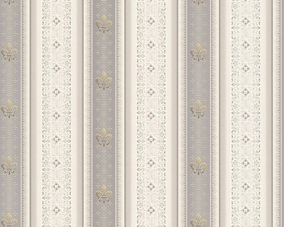 A.S. CRÉATION Vliesbehang 39067-3 Maison Charme bloemen grijs kopen