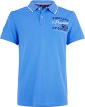 HV Society Poloshirt Toby Blauw Logo - L