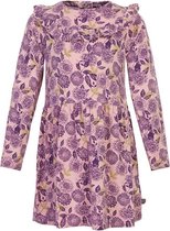 Minymo - jurk - gebloemd grape - paars - Maat 98