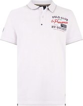 HV Society Poloshirt Toby Wit Logo - L