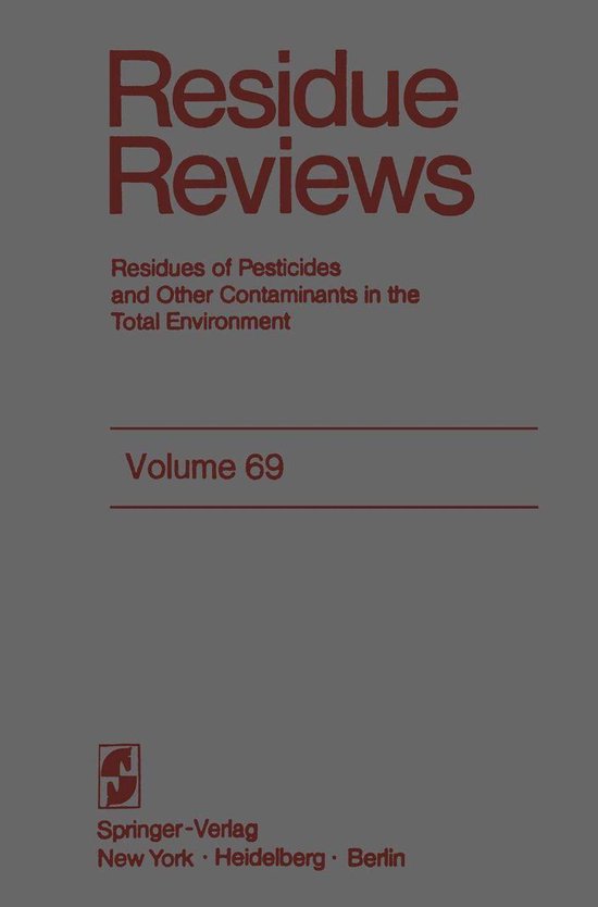 Earth and Environmental Science (R0) - Residue Reviews - cover