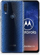 Coque pour Motorola One Vision Etui Housse Points Stripes
