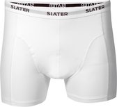 Slater 8500 - Boxer 2-pack boxershort white S 95% cotton 5% elastan