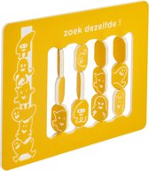 Speelpaneel 'zoek dezelfde' geel