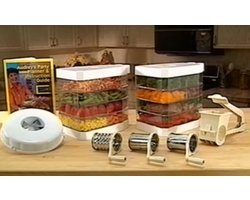 Stapelbare bewaarbakjes (20dlg) + GRATIS snij- en garneerset