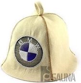 saunamuts "Automotive" met logo BMW geborduurd polyester vilt A-231