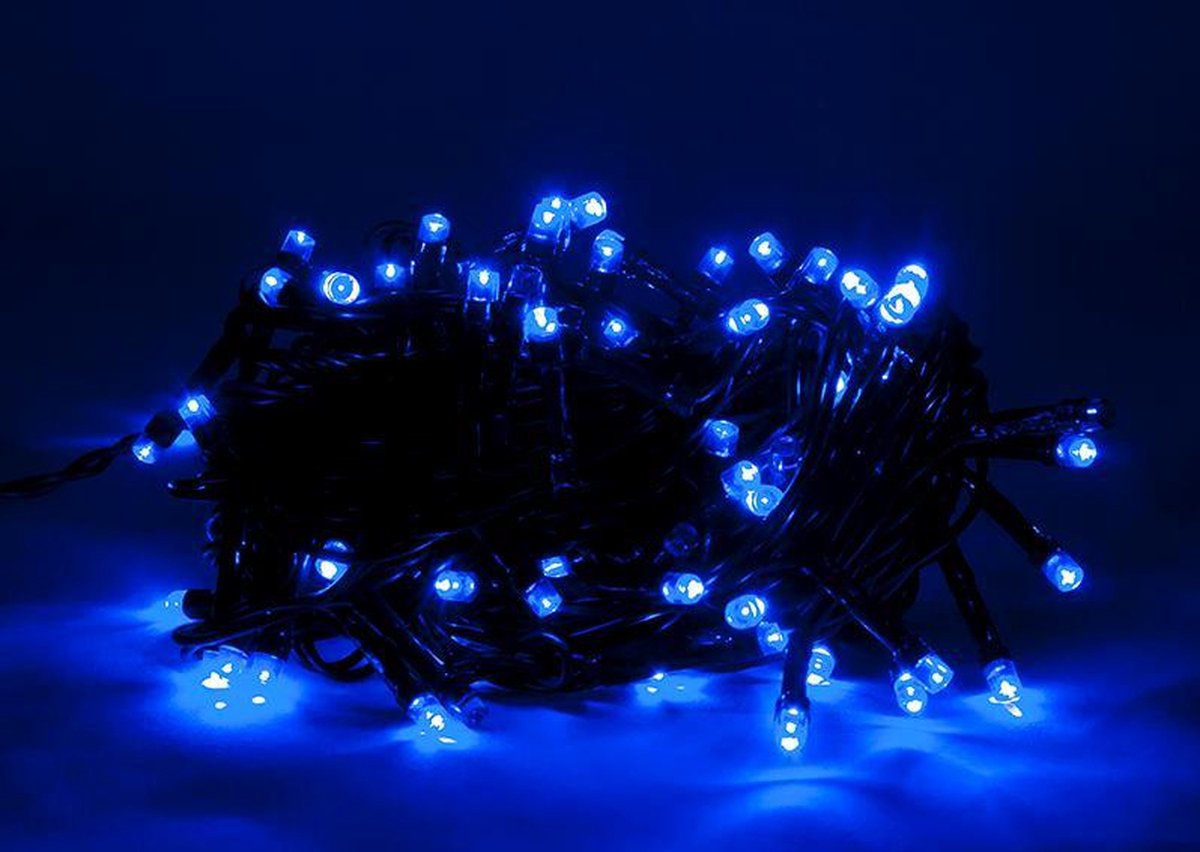 LED Kerstboom Twinkle verlichting - 10m - Blauw