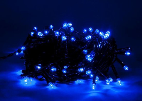 Cerebrum native Opstand LED Kerstboom Twinkle verlichting - 10m - Blauw | bol.com