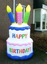 Opblaasbare taart met ingebouwde blower - verjaardag