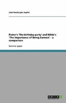 Pinter's 'The birthday party' and Wilde's 'The Importance of Being Earnest' - a comparison