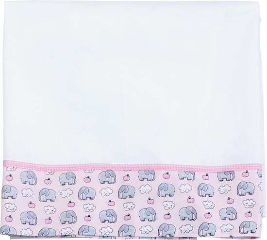 Little Blond - Lakentje - Pink elephant - 100x150 cm