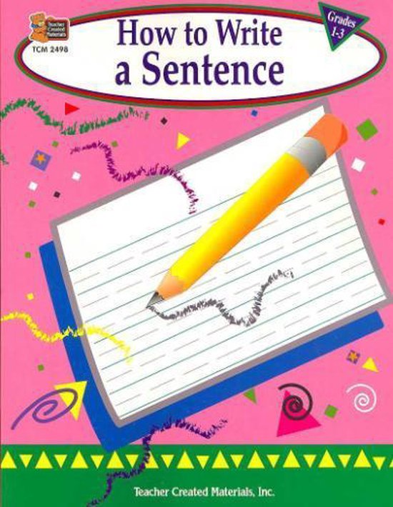 How to Write a Sentence, Grades 1-3 - cover