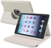 Apple iPad Mini 4 Leather 360 Degree Rotating Case Sleep Wake Wit White