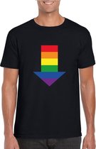 Gay shirt pijl bottom zwart heren S